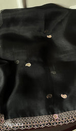 Load image into Gallery viewer, Amara Women's Lakhnavi Handcrafted Pure Organza Chikankari Unstitched Kurta And Dupatta Set - HONC0258852