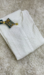 将图像加载到图库查看器中, Women's Lucknowi Handcrafted Cotton Chikankari Kurti - HONC0154665