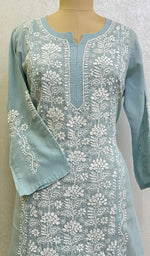 Load image into Gallery viewer, Naira Women's Lucknowi Handcrafted Cotton Chikankari Kurti - HONC0169057