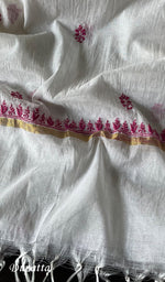 Load image into Gallery viewer, Women's Lakhnavi Handcrafted Mul Chanderi Unstitched Kurta And Dupatta Set - HONC0265849