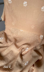 将图像加载到图库查看器中, Mehr Women's Lakhnavi Handcrafted Maheshwari Mul Chanderi Unstitched Kurta And Dupatta Set- HONC0298130