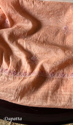 将图像加载到图库查看器中, Women's Lakhnavi Handcrafted Mul Chanderi Unstitched Kurta And Dupatta Set - HONC0280848