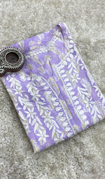 Load image into Gallery viewer, Sona Women's Lucknowi Handcrafted Cotton Chikankari Kurti - HONC0203595