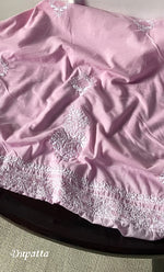 Load image into Gallery viewer, Women's Lakhnavi Handcrafted Unstitched Cotton Chikankari Suit Material - HONC0257113