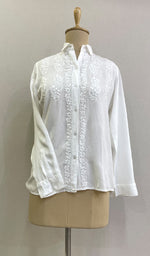 Load image into Gallery viewer, Women's Lakhnavi Handcrafted Modal Cotton Chikankari Top - HONC0196966