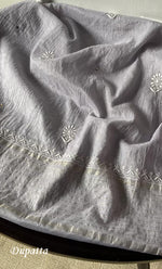 Load image into Gallery viewer, Women's Lakhnavi Handcrafted Mul Chanderi Semi - stitched Kurta And Dupatta Set- HONC0305163