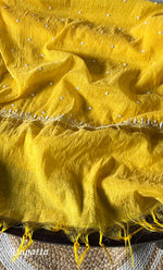 Load image into Gallery viewer, Jazba Women's Lakhnavi Handcrafted Mul Chanderi Unstitched Kurta And Dupatta Set- HONC0298592