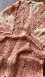 Load image into Gallery viewer, Women's Lakhnavi Handcrafted Cotton Chikankari Kurti - HONC058524