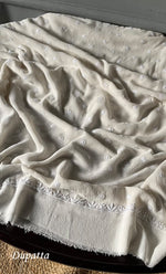 Load image into Gallery viewer, Women's Lakhnavi Handcrafted Pure Silk Georgette Chikankari Kurta And Dupatta Set- HONC0282006