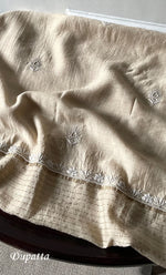 Load image into Gallery viewer, Women's Lakhnavi Handcrafted Munga Silk Chikankari Kurta And Dupatta Set- HONC0283182