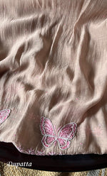 Load image into Gallery viewer, Women's Lakhnavi Handcrafted Mul Chanderi Unstitched Kurta And Dupatta Set - HONC0302246