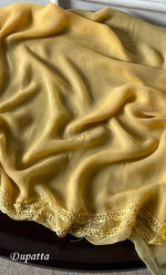 Load image into Gallery viewer, Women's Lakhnavi Handcrafted Unstitched Cotton Chikankari Suit Material - HONC0316993