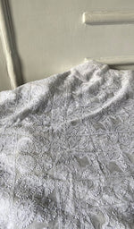 将图像加载到图库查看器中, Women's Lakhnavi Handcrafted Viscose Georgette Chikankari Kurti Fabric - HONC0343107