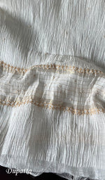 Load image into Gallery viewer, Junoon Women's Lakhnavi Handcrafted Mul Chanderi Unstitched Kurta And Dupatta Set - HONC0279812