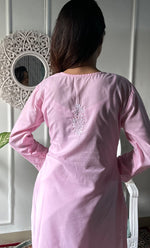 Load image into Gallery viewer, Women's Lucknowi Handcrafted Cotton Chikankari Kurti - HONC0330706