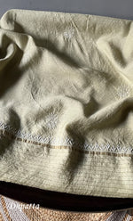 Load image into Gallery viewer, Women's Lakhnavi Handcrafted Munga Silk Chikankari Kurta And Dupatta Set- HONC0278876