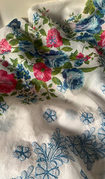 将图像加载到图库查看器中, Women's Lakhnavi Handcrafted Cotton Chikankari Unstitched Kurti Fabric - HONC0284337