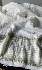 Load image into Gallery viewer, Women's Lakhnavi Handcrafted Mul Chanderi Unstitched Kurta And Dupatta Set- HONC0278947