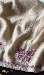 将图像加载到图库查看器中, Women's Lakhnavi Handcrafted Mul Chanderi Unstitched Kurta And Dupatta Set - HONC0295615