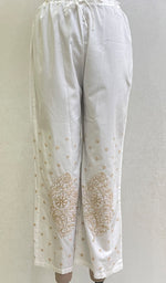 Load image into Gallery viewer, Women's Lakhnavi Handcrafted Cotton Chikankari Palazzo - HONC0155699
