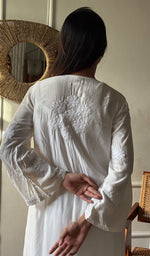 Load image into Gallery viewer, Women's Lucknowi Handcrafted Modal Cotton Chikankari Kurti - HONC0151549