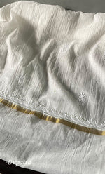 Load image into Gallery viewer, Women's Lakhnavi Handcrafted Mul Chanderi Unstitched Kurta And Dupatta Set- HONC0313317