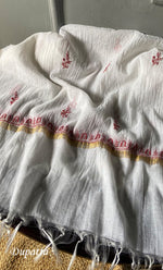 将图像加载到图库查看器中, Women's Lakhnavi Handcrafted Mul Chanderi Unstitched Kurta And Dupatta Set- HONC0295748