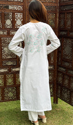 将图像加载到图库查看器中, Women's Lucknowi Handcrafted Cotton Chikankari Kurti - HONC0274387