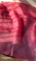 将图像加载到图库查看器中, Marifa Women's Lakhnavi Handcrafted Pure Organza Chikankari Unstitched Kurta And Dupatta Set- HONC0301641