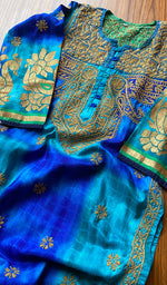 将图像加载到图库查看器中, Women's Lakhnavi Handcrafted Cotton Chikankari Kurti - NC041608