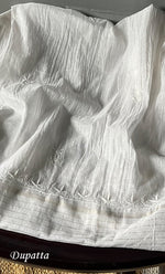 将图像加载到图库查看器中, Women's Lakhnavi Handcrafted Mul Chanderi Semi - stitched Angrakha And Dupatta Set- HONC0303231