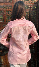 将图像加载到图库查看器中, Arohi Women's Lakhnavi Handcrafted  Pure banglore silk top with fine Chikankari - HONC0261643