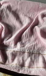 Load image into Gallery viewer, Women's Lakhnavi Handcrafted Mul Chanderi Semi - Stitched Anarkali And Dupatta Set - HONC0284741