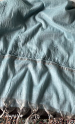 Load image into Gallery viewer, Women's Lakhnavi Handcrafted Mul Chanderi Unstitched Chikankari Full Suit Material - HONC0314656