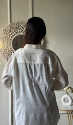 Load image into Gallery viewer, Women's Lakhnavi Handcrafted Cotton Chikankari Top - HONC0344680