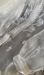 Load image into Gallery viewer, Women's Lakhnavi Handcrafted Semi Stitched Pure Organza Chikankari Top - HONC0216803