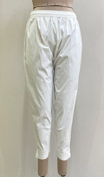 Load image into Gallery viewer, Women's Lakhnavi Handcrafted Cotton Chikankari Pant - HONC0166249