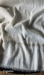 Load image into Gallery viewer, Women's Lakhnavi Handcrafted Maheshwari Mul Chanderi Unstitched Kurta And Dupatta Set - HONC0288966