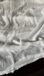 Load image into Gallery viewer, Ashima Women's Lucknowi Handcrafted Muslin Chikankari Unstitched Suit Material - HONC0243931