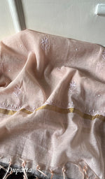 将图像加载到图库查看器中, Women's Lakhnavi Handcrafted Mul Chanderi Chikankari Full Suit Material - HONC0279291