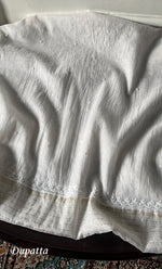 将图像加载到图库查看器中, Jazba Women's Lakhnavi Handcrafted Mul Chanderi Unstitched Kurta And Dupatta Set- HONC0332777