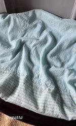 Load image into Gallery viewer, Women's Lakhnavi Handcrafted Mul Chanderi Unstitched Kurta And Dupatta Set- HONC0278916