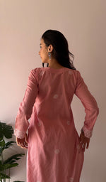 Load image into Gallery viewer, Prisha Women's Lakhnavi Handcrafted Cotton Chikankari Kurti - HONC0341089