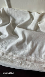 Load image into Gallery viewer, Women's Lakhnavi Handcrafted Maheshwari Mul Chanderi Unstitched Kurta And Dupatta Set - HONC0282231