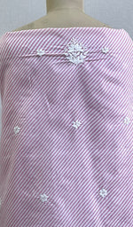 Load image into Gallery viewer, Richa Women's Lakhnavi Handcrafted Cotton Chikankari Unstitched Kurti Fabric - HONC0214759