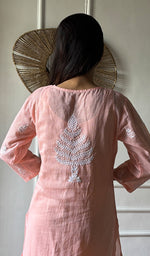 将图像加载到图库查看器中, Naima Women's Lakhnavi Handcrafted Kota Cotton Chikankari Kurti - HONC03360444