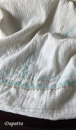 将图像加载到图库查看器中, Women's Lakhnavi Handcrafted Mul Chanderi Kurta And Dupatta Set - HONC0278062