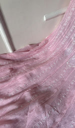 Load image into Gallery viewer, Laiba Women's Lakhnavi Handcrafted Mul Chanderi Semi - Stitched Anarkali And Dupatta Set - HONC0275206