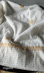 Load image into Gallery viewer, Women's Lakhnavi Handcrafted Mul Chanderi Unstitched Kurta And Dupatta Set - HONC0278943