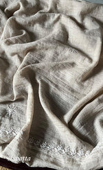 Load image into Gallery viewer, Women's Lakhnavi Handcrafted Kota Cotton Semi -Stitched Kurta And Dupatta Set- HONC0304839